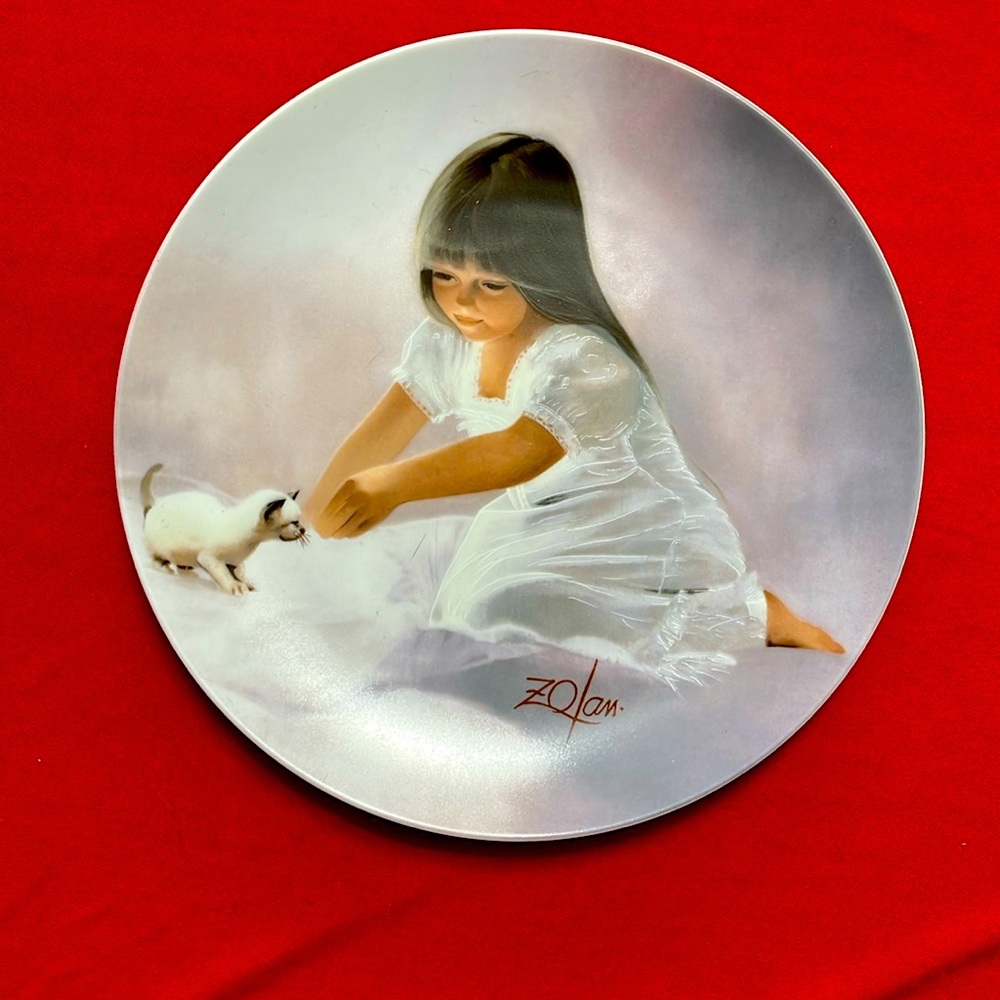 Tender Beginning Children and Pets Collectors Plate Zolan Pemberton & Oakes
